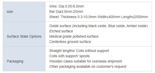 High Quality Super Elastic Shape Memory Alloy Nitinol Wire/Nitinol Memory Wire Nickel Titanium Wire