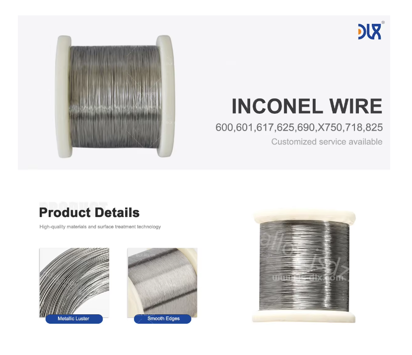 Low Moq High Temperature Corrosion Inconel x750 Spring Hard Wire