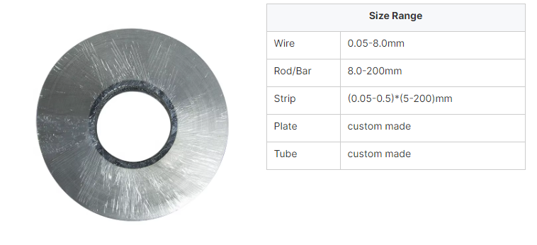 High quality Nickel Alloy Strip Inconel X-750 Strip Price per Kg