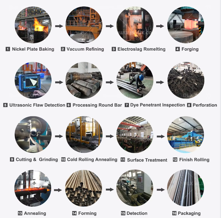 Nickel-chromium-based High Temperature Inconel X750 Nickel Alloy Tube For Harsh Environments 